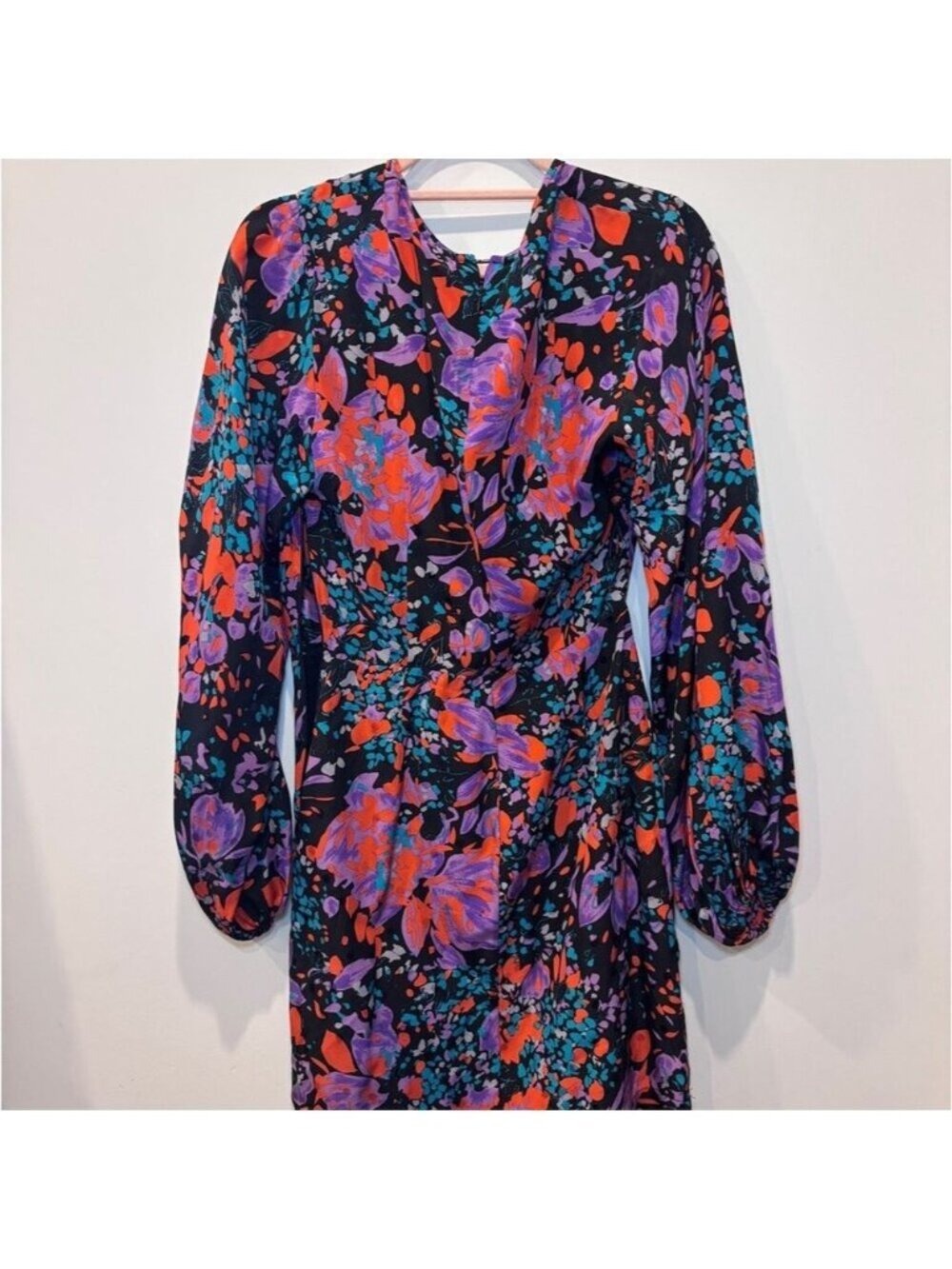 Essentiel Antwerp Wagging Silk Jacquard Floral Dress Size 34 Statement 0474 - Picture 5 of 8